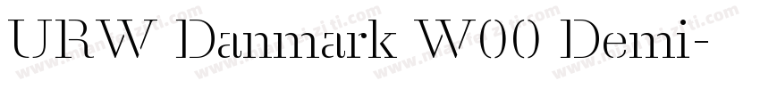 URW Danmark W00 Demi字体转换